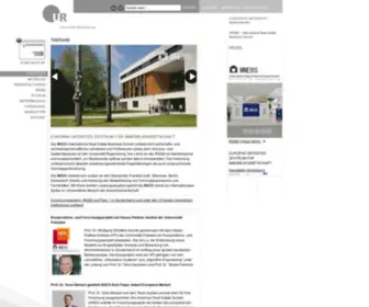 Irebs.de(IREBS International Real Estate Business School) Screenshot