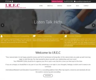 Irec4U.com(International Research and Education Council) Screenshot