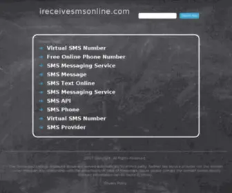 Ireceivesmsonline.com(Ireceivesmsonline) Screenshot