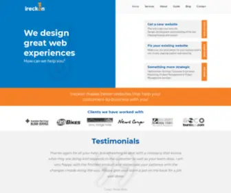 Ireckon.com.au(Website Planning) Screenshot