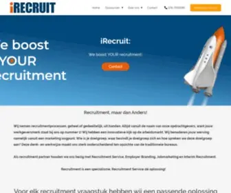 Irecruit.nl(We boost your recruitment) Screenshot