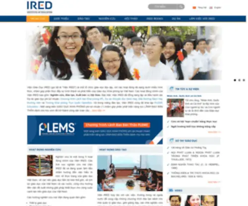 Ired.edu.vn(Viện Giáo dục IRED) Screenshot