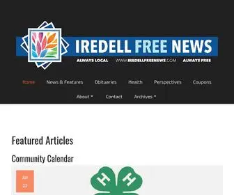 Iredellfreenews.com(Iredell Free News) Screenshot