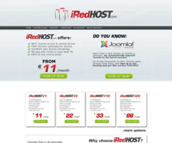 Iredhost.com(IRedHOST.com hosting) Screenshot