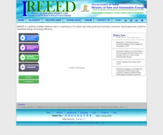 Ireeed.gov.in(INDIAN RENEWABLE ENERGY AND) Screenshot