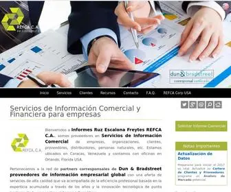 Irefca.com(Servicios de Informacion Comercial Caracas Venezuela Dun Bradstreet) Screenshot