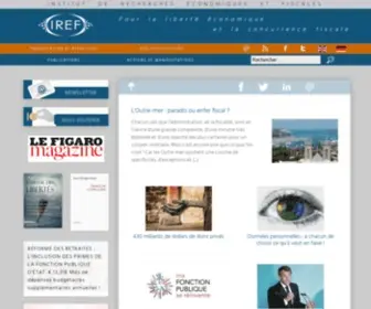 Irefeurope.org(Institut de Recherches Économiques et Fiscales) Screenshot