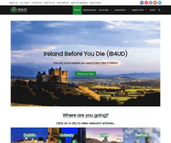 Irelandbeforeyoudie.com(Ireland travel blog guide) Screenshot