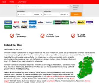 Irelandcarhire.com(Ireland Car Hire Best Deals for cAr Rental in Ireland) Screenshot