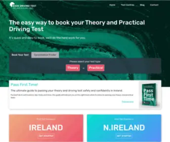 Irelanddrivingtest.com(Book your driving test Ireland and N.Ireland) Screenshot