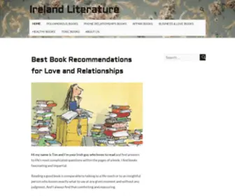 Irelandliterature.com(Book Recommendations for Love) Screenshot