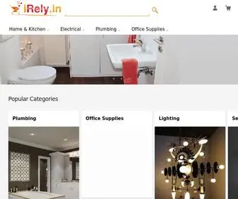 Irely.in(Electricals & Plumbing Supplies Online Bangalore) Screenshot