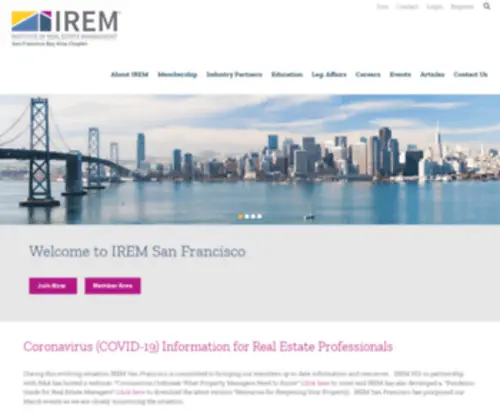 Iremsf.org(Irem san francisco bay area) Screenshot