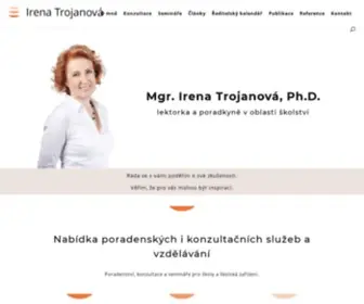 Irenatrojanova.cz(Konzultace a poradenství pro ředitele škol) Screenshot