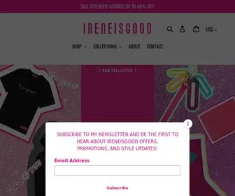 Ireneisgood.com(IRENEISGOOD Label) Screenshot