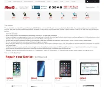 Iresq.com(IResQ iPhone Screen Repair) Screenshot