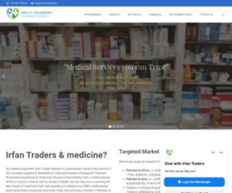 Irfan-Traders.com(Leading Medicine Exporters) Screenshot