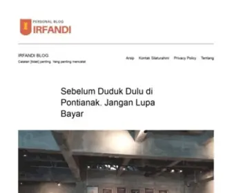 Irfandi.web.id(Personal blog) Screenshot