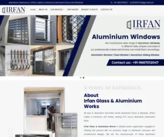 Irfanglassandaluminium.in(Irfan Glass And Aluminium Work) Screenshot