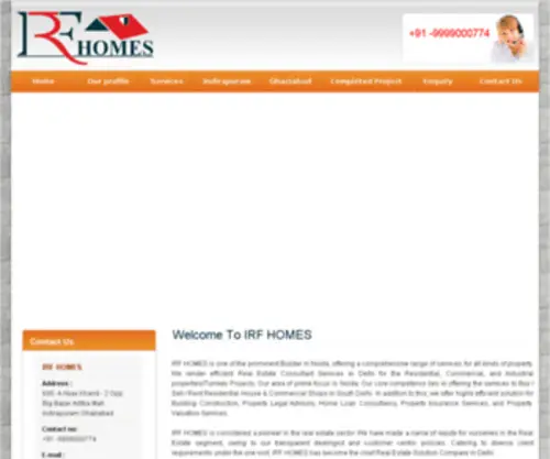 Irfhomes.com(Irfhomes) Screenshot
