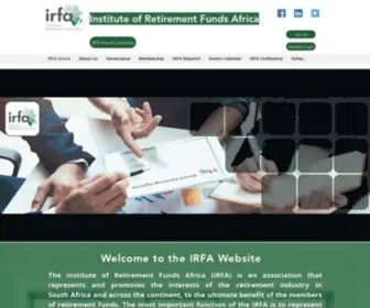 IRF.org.za(The Institute of Retirement Funds Africa (IRFA)) Screenshot