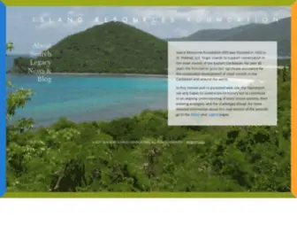 IRF.org(Island Resources Foundation) Screenshot