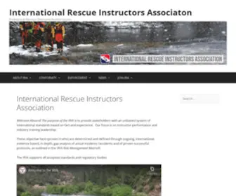 Iria.org(International Rescue Instructors Association) Screenshot