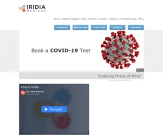 Iridiamedical.com(Enabling Peace of Mind) Screenshot