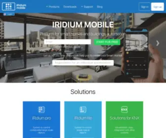 Iridiummobile.net(Smart Home and Buildings Automation) Screenshot