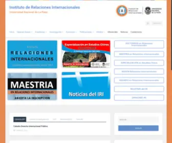 Iri.edu.ar(Universidad Nacional de La Plata) Screenshot