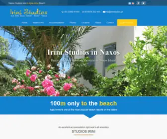 Irinistudios.gr(Naxos Studios Irini at Agia Anna beach resort) Screenshot