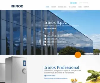 Irinox.com(IRINOX SpA) Screenshot