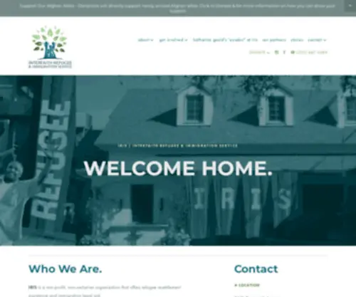 Iris-LA.org(Interfaith Refugee and Immigration Service) Screenshot