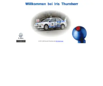 Iris-Thurnherr.ch(Willkommen bei der Rallyefahrerin Iris Thurnherr) Screenshot