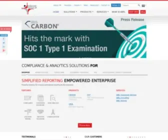 Irisbusiness.com(Compliance & Analytics Solutions) Screenshot