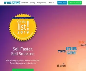Iriscrm.com(Payment Processing CRM) Screenshot