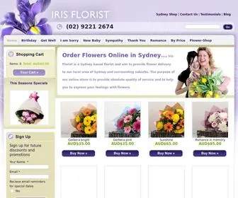 Irisflorist.com.au(Beautiful Flowers Delivery Online in Sydney) Screenshot