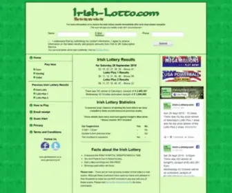 Irish-Lotto.com(Irish lotto) Screenshot