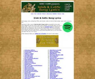 Irish-Song-Lyrics.com(IRISH SONG LYRICS) Screenshot