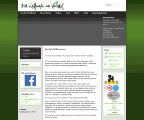 Irish-Wolfhounds.net(Irische Wolfshunde vom Vierkehof aus Niedersachsen) Screenshot
