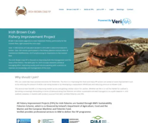 Irishbrowncrabfip.ie(Fishery Improvement Projects) Screenshot