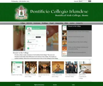 Irishcollege.org(Pontificio Collegio Irlandese) Screenshot
