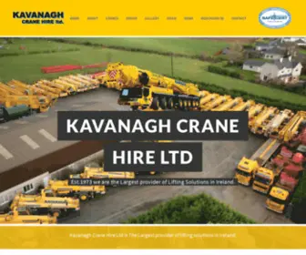 Irishcranehire.com(Kavanagh Crane Hire Ltd) Screenshot