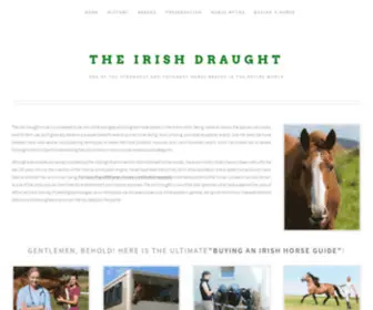 Irishdraught.ie(The Irish Draught Horse) Screenshot