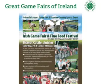 Irishgameandcountryfair.com(Irish Game and Country Fair) Screenshot