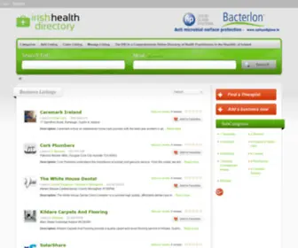 Irishhealthdirectory.ie(Health Directory of Ireland) Screenshot