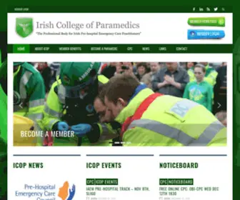 Irishparamedic.ie(Irish College of Paramedics) Screenshot