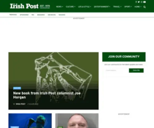 Irishpost.co.uk(The Irish Post) Screenshot