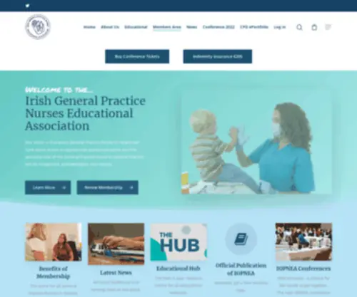 Irishpracticenurses.ie(Promoting Professional Development for General Practice Nurses to ensure the highest standards of patient care) Screenshot
