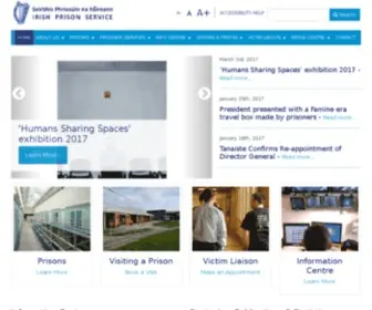 Irishprisons.ie(Political responsibility for the prison system in ireland) Screenshot